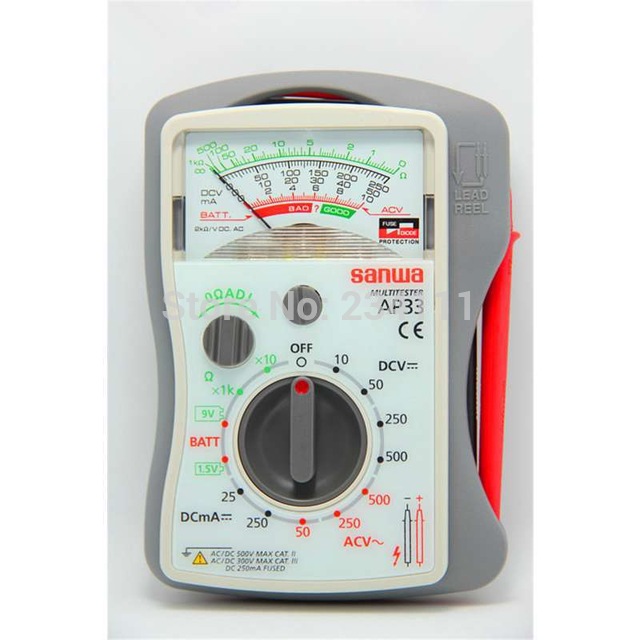 SANWA-AP33-Mini-Analog-Multimeter-AC-DC-500V-Japanese